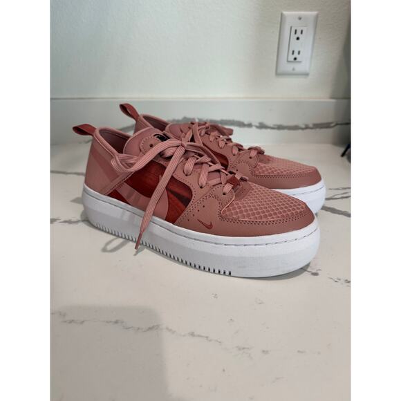Nike Women's Court Vision Alta Casual Sneakers Size 9.5 Rust Pink - Worn Once - Picture 4 of 10